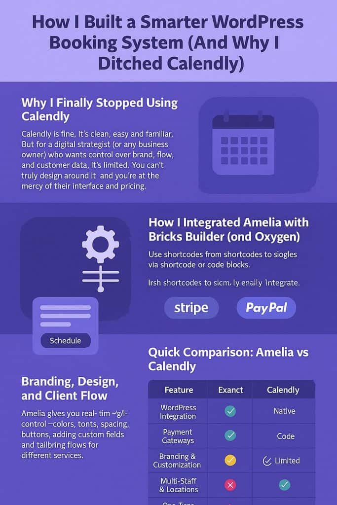 Smarter WordPress booking system, Amelia vs Calendly comparison.