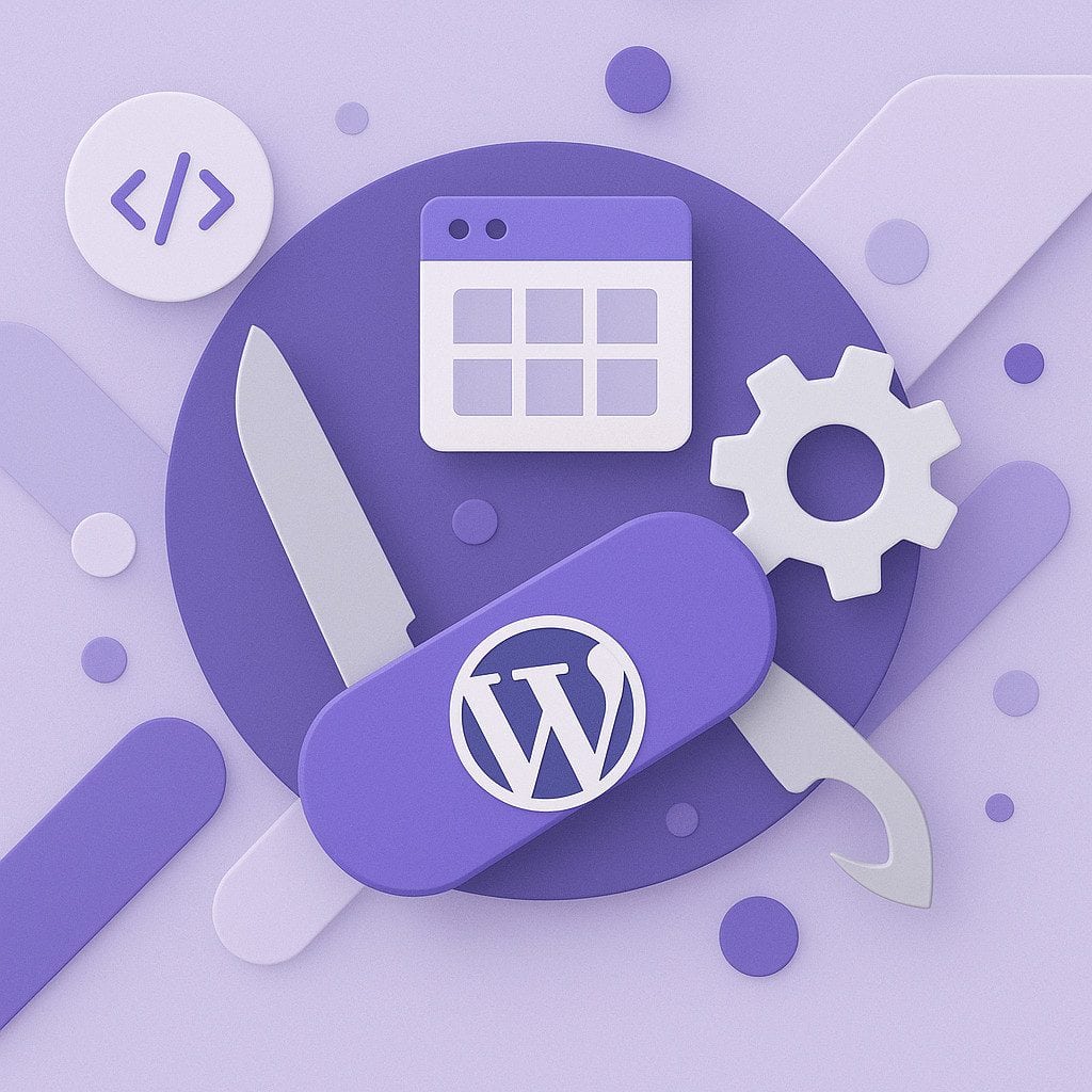 WordPress tools and settings illustration